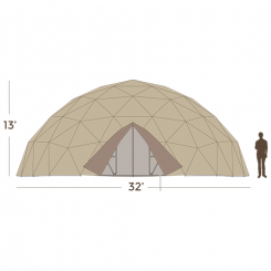 32’ Emergency Shelter 775 Square Feet