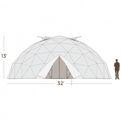 32’ Geodesic Greenhouse 775 Square Feet