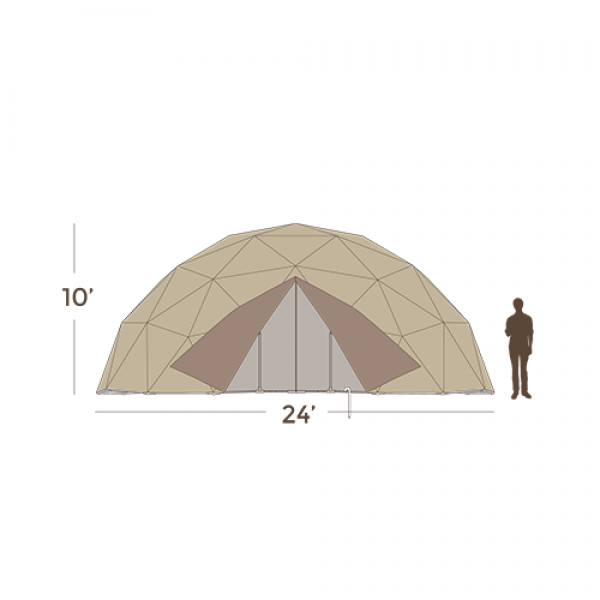24’ Emergency Shelter 450 Square Feet