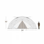 24’ Geodesic Greenhouse 450 Square Feet