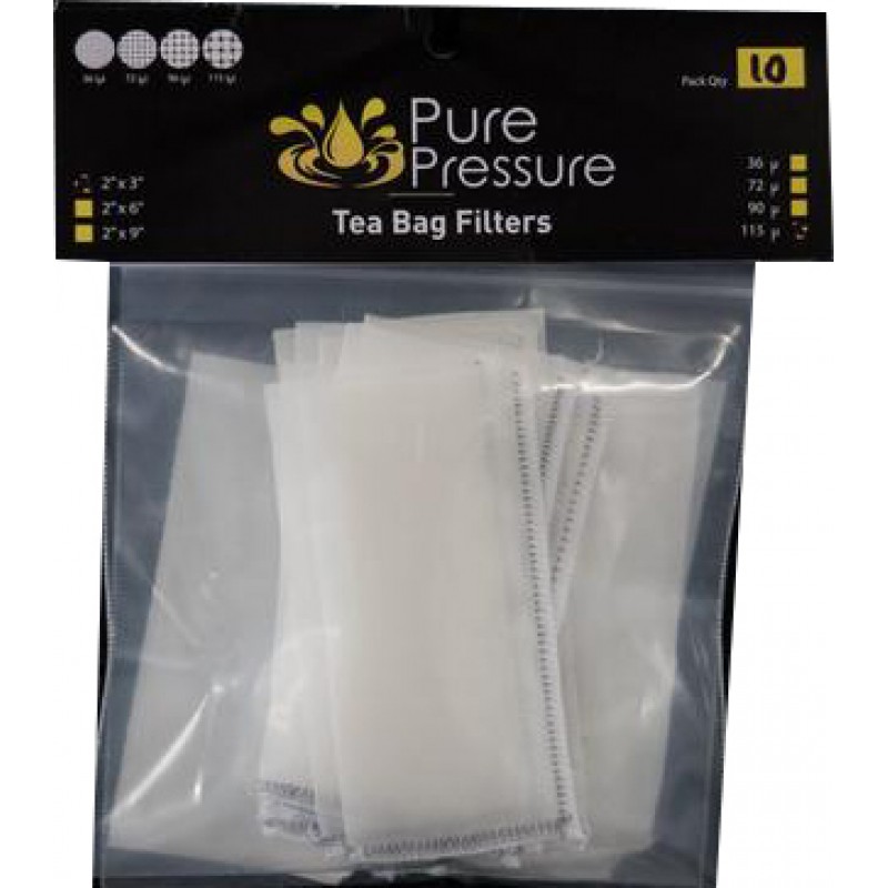 2" x 3"-10 Pack PurePressure Solventless Rosin Press Filter Bags 115 Micron 