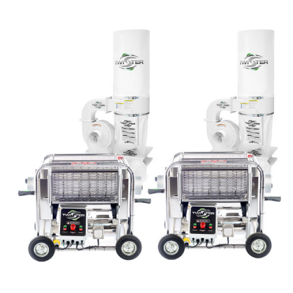 Twister Tandem T2S Trimming System with Leaf Collector Vacuums