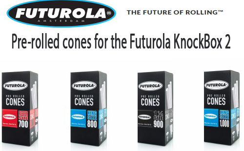 Pre-rolled cones for the Futurola KnockBox 3